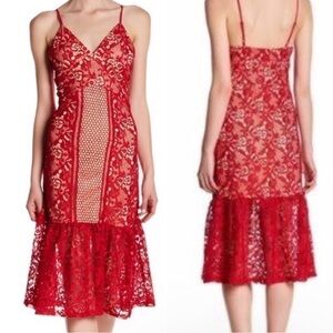 Romeo and Juliet Couture Red Lace Dress NWT *//